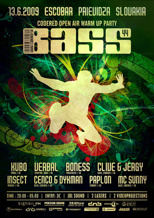 BASS 44 - Codered open air warm up party